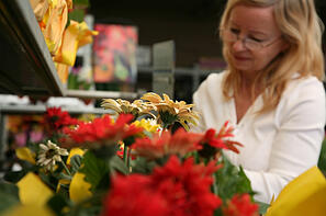 Florist delivered flowers