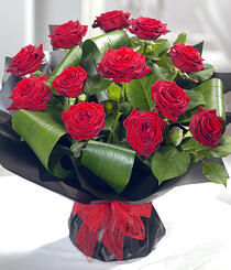Eternity - a dozen red roses