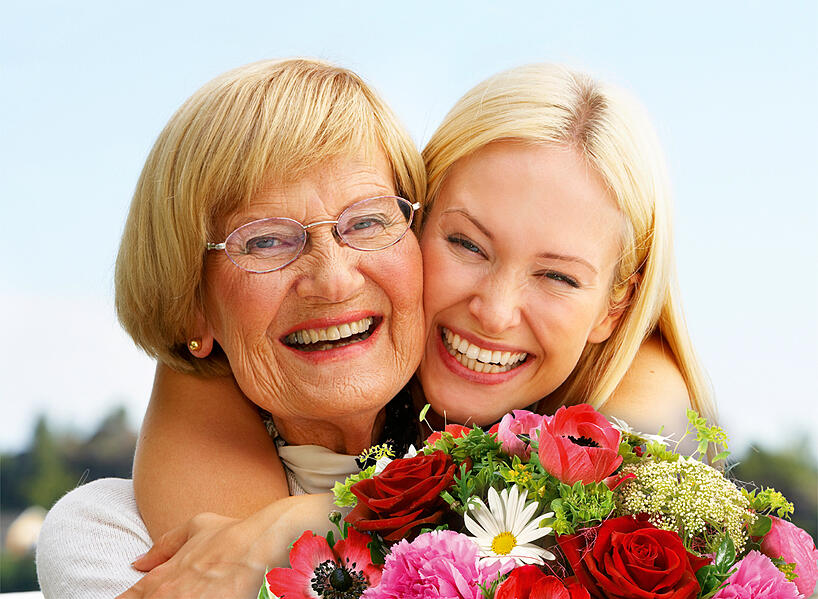 mom daughter bouquet